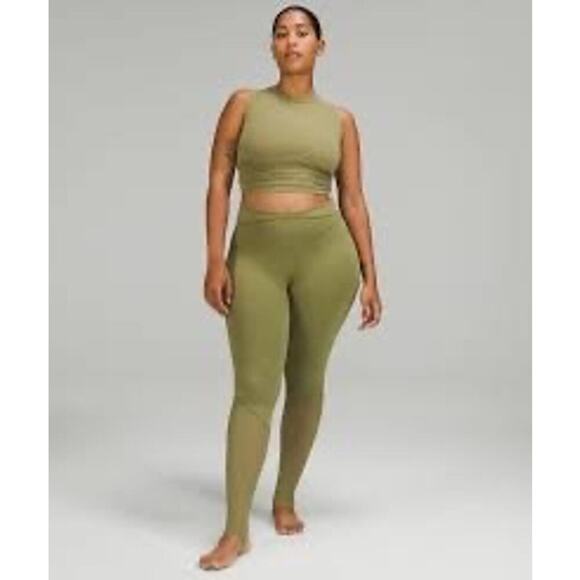 Lululemon Nulu and Crisscross Mesh Stirrup Tight Size 6 - Picture 1 of 8
